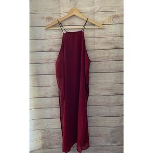 Burgundy Halter Top